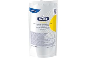 Bacillol Tissue 975673 Desinfektionsmittel Tücher Nachfüllung Tasche, 100 Tücher
