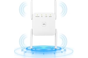 LULUANPING Ripetitore Wireless Wifi Extender e Access Point, Porta LAN, Potenzia la Tua Copertura Wi-Fi, Amplificatore WiFi, Compatibile con Tutti i Modem Router Wifi, Supporta Modalità Ripetitore/Rou (Bianco)