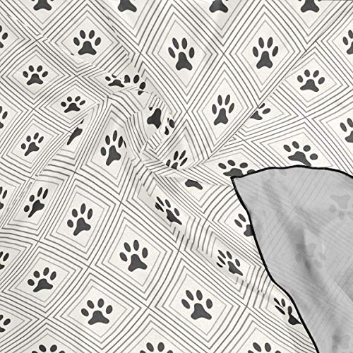 Aeykis-Cats-Dogs-Paws-Footprints-Square-Scarf-Head-Wrap-Hair-Scarves