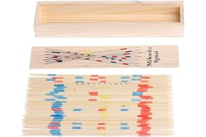 U-K Jeu de bâtons de ramassage en Bois Traditionnel Mikado Spiel Jeu Traditionnel avec Jouet de boîteAttractif