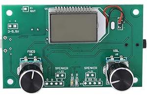 Jikoiuty FM Radio Empfangs 87-108 MHz Frequenz Modulation Stereo Empfangs Karte mit LCD Digital Anzeige 3-5V PLL