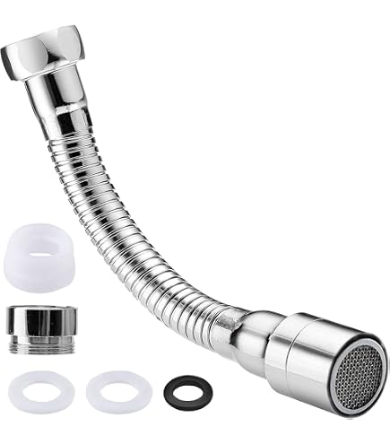 3 Modes Robinet de Rallonge Pivotant à 360°, Aérateurs pour Robinet Pivotant, Tête Douchette Evier, Adaptateur de Robinet, Embout Robinet (Noir) | Leroy Merlin