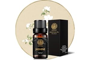 APHROSMILE Olejki zapachowe aromaterapii, 100% czysty jaśmin do dyfuzora, nawilżacza, masażu, aromaterapii, pielęgnacji skóry i włosów, olejki eteryczne do aromaterapii jaśminowej 0,33 uncji - 10 ml