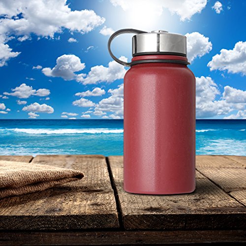 KING DO WAY 600ml Trinkflasche Weithals Thermosflasche mit Doppelwandig 18/8 Edelstahl & Anti rutsch Beschichtung | Wasserflasche Auslaufsichere Vakuum-isolierte | Premium Sportflasche – BPA Frei | Ideal für Arbeit Lernen Sport Reise - 5