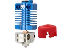 POLISI3D All Metal Dragonfly Hotend BMS Heatbreak bimetallico con ugello in rame placcato, blocco riscaldatore di aggiornamento per stampanti 3D CR10 Ender 3s Ender 3 Pro V2 CR-10 Ender 5 Pro (BMS)