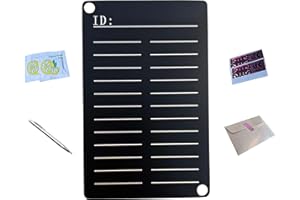 Hooe England Black Stainless Steel Bitcoin Ethereum Metal Wallet Plate BIP39 Mnemonic Cryptocurrency Seed Phrase Storage Word Recovery Kit With Manual Engraving Pen