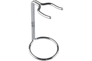 HighFitt AZN Shaving Brush Stand for Shaving Brush Holder Stainless Steel Chrome Silver Colour for Home or Barber Salon