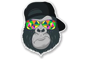 DESTINATIONVINYL 2 x 15cm/150mm Gorilla Vinyl Sticker Decal Laptop Travel Luggage Car Bike Sign Fun #6696