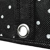 Atmungsaktiver Kleidersack – schwarz-weiß gepunktet – 152 cm – Hangerworld - 7