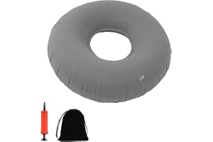 HCRXVV sittdyna med hål ringkudde för sittande, uppblåsbar, sittkudde, ring, sittring, efter oper, hemorrojder, kudde, efter födseln, smärtbensavlastning, dekubitus