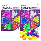 Max Limit 72pk Bike Spokies | Colourful Bike Spoke Beads in Pink, Yellow, Orange, Blue, Green and White | Fun Spokey Dokeys