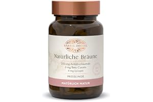 ‎BÄRBEL DREXEL BÄRBEL DREXEL Natürliche Bräune mit Beta-Carotin Hochdosiert + Carotinoid-Vitaminen (80 Stk) Unterstützen die Bräunungsfähigkeit des Körpers, Vegan, Bräunungskapseln ohne unerwünschte Zusätze