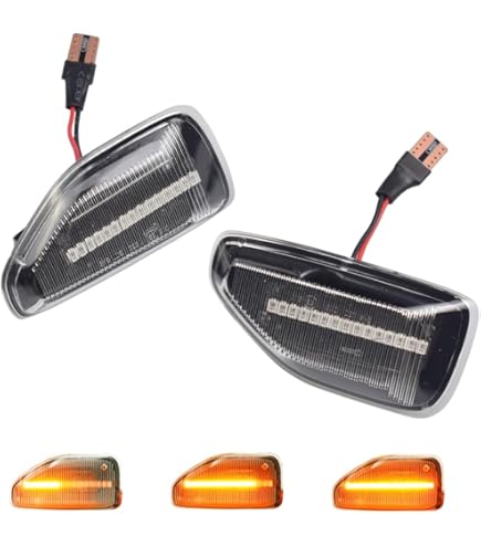 Frecce Laterali LED Per Dacia Duster/Logan/Sandero II - Indicatori Direzione Dinamici (2 Pezzi Nero) - Foto 2