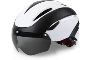 Casque Vélo Homme, Casque Vélo Femme KINGLEAD, Casque Vélo MTB avec Visière Magnétique Amovible, Casque Respirant Ultraléger, Casque Vélo Ajustable