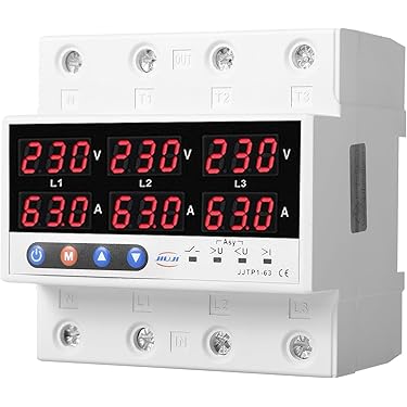 3-Phasen Spannungsüberwachung Mit LCD Display - Anpassbare Schutzeinstellungen