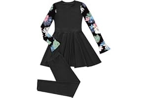 Kaerm Muslimische Badeanzug Mädchen Kinder Modest Islamischen Ganzkörper Full Cover Badekleid Schwimmhose Burkini Set Schwimmanzug