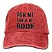 Produktbild Ask Me About My Book Vintage Jeans Baseball Cap For Men And Women