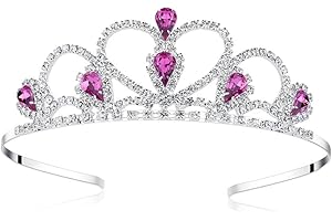 Lovelyshop Purple Gems Rhinestone Tiara with Simplified Package, No Comb for Prom Birthday Prinecess Crown by Lovely Shop