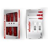 Wonder 6 Par&ccedil;a Torx Tornavida Takımı, Kırmızı Saplı Tornavida Seti