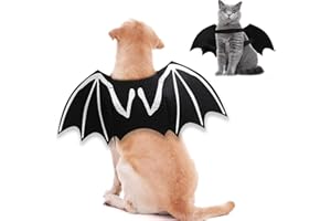 VYIBPDY Haustier-Halloween-Weihnachtsfeier,Halloween Hund Kostüm,Hund Bat Wings Kostüm,Kostüm für Mittleren Hund für Partys