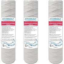 Filtri Acqua Italia Patrone Filter – 10 Zoll, 5 Mikron, Polypropylen Sedimentfilter, Set Mit 6 Stück