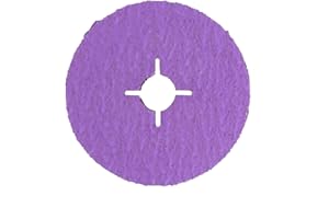 FASTPLUS 25 x Disque Fibre 125mm Fibre Disques Papier Abrasif Grain 36 Papier Abrasif pour Meuleuse d'angle Céramique Disques Abrasifs en Papier