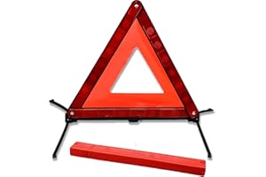 Gofemial Car First Aid Kit Warning Triangles Sign for Cars, Emergency Warning Car Triangle Road Safety Reflective Foldable for Car Truck SUV Roadside Emergency Hazard