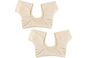 ZJIVQO 2PCS Sweat Guard Underwear Breathable Vest Underarm Sweat Patch Shield Pads Liner for Dress Runnig Sprots Gym Training - M Skin