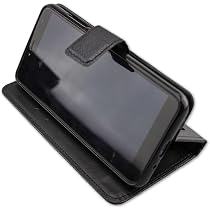 Caseroxx Bookstyle Handytasche Für Gigaset GS100 – Schwarz, Mit Kartenfächern, Magnetverschluss & Standfunktion, Vollschutz