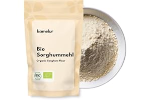 ‎KAMELUR Kamelur Bio Sorghummehl weiß (1kg) - Bio Sorghumhirse Mehl Jowar aus kontrolliert biologischem Anbau