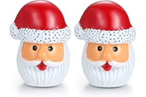 HONEY BEAR Santa Claus Christmas Cufflinks for Mens Stainless Steel Xmas Gift