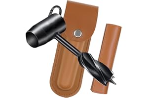 NS JUVYIG N&S Juvyig Bushcraft Manual Auger Drill and Wrench - Scotch Eye - Brown