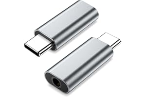 YLLZI Adattatore USB C a Jack 3.5 mm, Adattatore USB C per iPhone 16 15 Pro Max Plus, tipo C a audio Aux per Samsung Galaxy S24 S23 Ultra Note 20, per Huawei P50 P40/Mate 30 20, Pixel 4/3