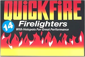 Fire Lighters Quickfire Firelighters Bulk Pack Hotspots Burners BBQ COAL LIGHTERS WOOD BURNERS (24 Pack of 14)