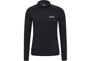 Mountain Warehouse Rash Maglia impetuosa di Maniche Lunghe degli Uomini - Rapida Essiccazione Rash Guard, previene irritazioni, UPF50 + Sole Protezione Top eruzione