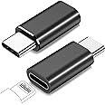 FQSH for Lightning Female to USB C Male Adapter for iPhone 15/15 Pro/15 Pro Max/15 Plus,iPad Air i OS,Samsung Galaxy,Google Pixel,Charging Data Transmission,Type C Charger Connector Cable,Black