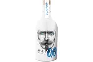 ‎KNUT HANSEN DRY GIN KNUT HANSEN 0,0 | Alkoholfrei | Zuckerfrei und mit regionalen Zutaten | Handcrafted nach nordischer Art in eigener Manufaktur | Abgefüllt in nachhaltiger Keramikflasche | 500ml