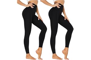 Diu Life Leggings for Women Gym Black Leggings High Waist Yoga Pants Trousers Slim Fit Elastic Opaque Stretchy Tummy Control Workout.