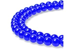 jartc Perlen zum Auffädeln Edelstein Perlen mit Loch Natürliche Lose Runde Steinperlen für Herstellung Schmuck Armbänder Halsketten