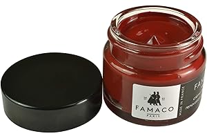 Famaco Leather Repair & Dye Cream | Self Seal Colourant for Quick and Easy Repair | Suitable for Sofas, Car Seats, Shoes, Handbags and More (Red Rouge)