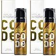 Wild Stone Code Gold Body Perfume Spray For Men With Strong Masculine Aroma For Special Occasion, Pack Of 2 (120ml Each)