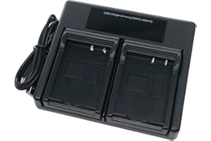 EMOVERY Podwójna ładowarka USB do Kodak LB-070 LB070 PIXPRO S-1 S1 AZ652 AZ901 Astro Zoom Minolta MN67Z 20MP FHD MN67Z-BK kamera