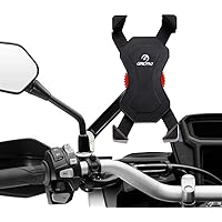 Grefay Motorrad Handyhalterung Universal Smartphone Halterung für Motorrad Rückspiegel 360°Drehbare für 3,5-6,5 zoll…