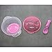 HuaYang Toddler Baby Kids Feeding Non-slip Two-handed Sucker Bowl Spoon Set Tableware Pink