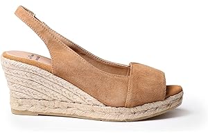 Toni Pons Monza-A - Espadrillas con Zeppa Donna realizzate in camoscio.