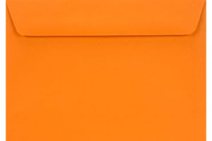 Netuno 100 enveloppes oranges C6 114x162mm rabat droit Burano Arancio Trop 90g enveloppes élégantes enveloppes colorées de haute qualité pour cartes de vœux invitations mariage anniversaire Noël