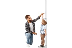 YJINGRUI Estadiómetro portátil de 20 a 210 cm con pantalla de doble escala para adultos y niños