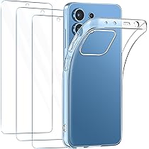 Cover Per Xiaomi Poco F3 + Vetro Temperato - Trasparente Morbida Antiurto