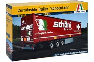 Italeri 3918 - Curtainside Trailer "Schoeni.Ch" Model Kit Scala 1:24
