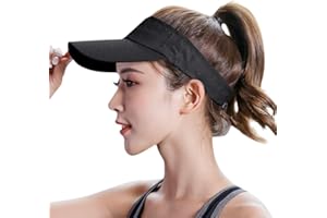 JIAHG Unisex Reise Sonnenhut Sommerhut Damen Visor Cap Kappe Herren Schirmmütze Schnell-Trocknend Outdoor Sonnenblende Sonnenschild Strand Golf Tenniskappe